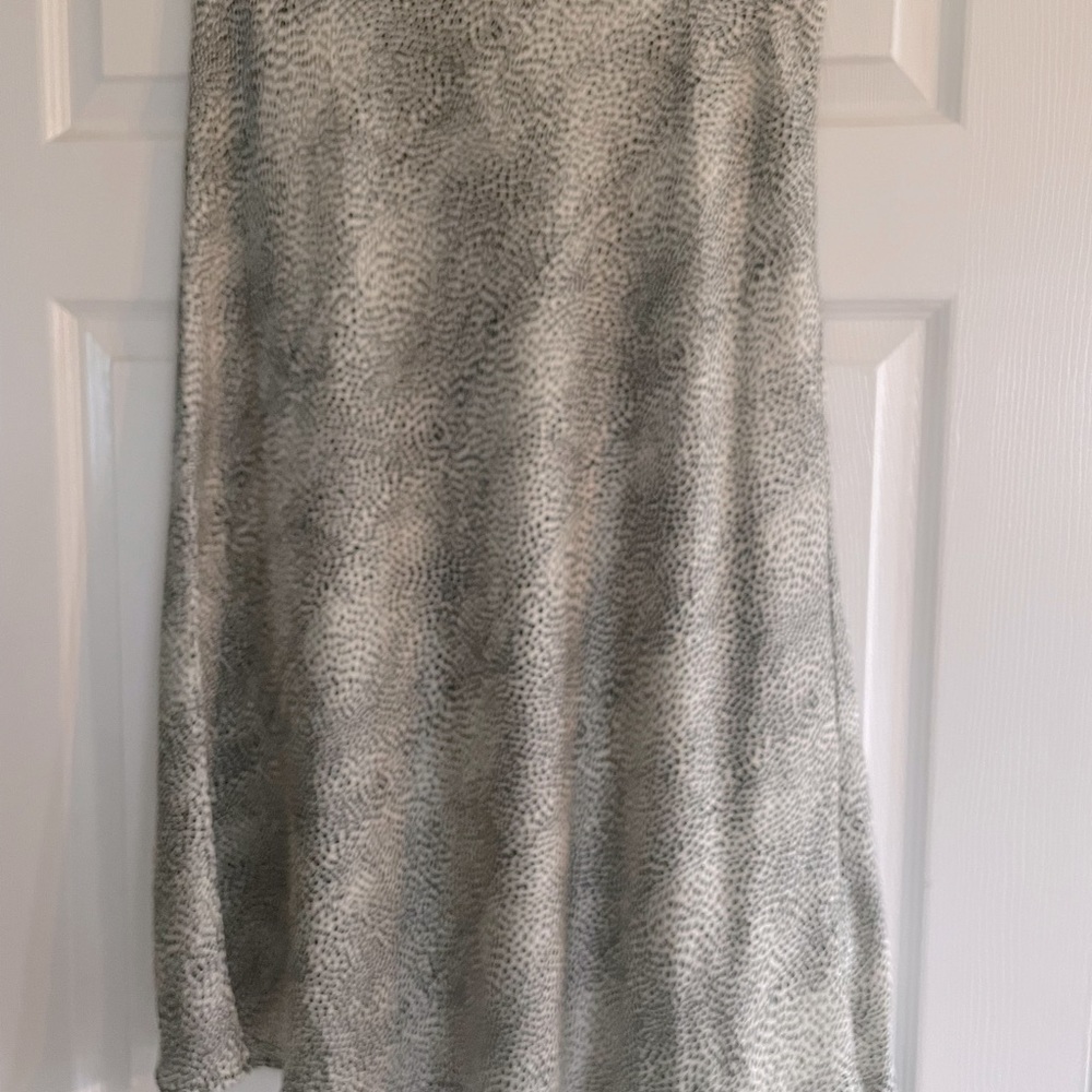 Satin midi skirt